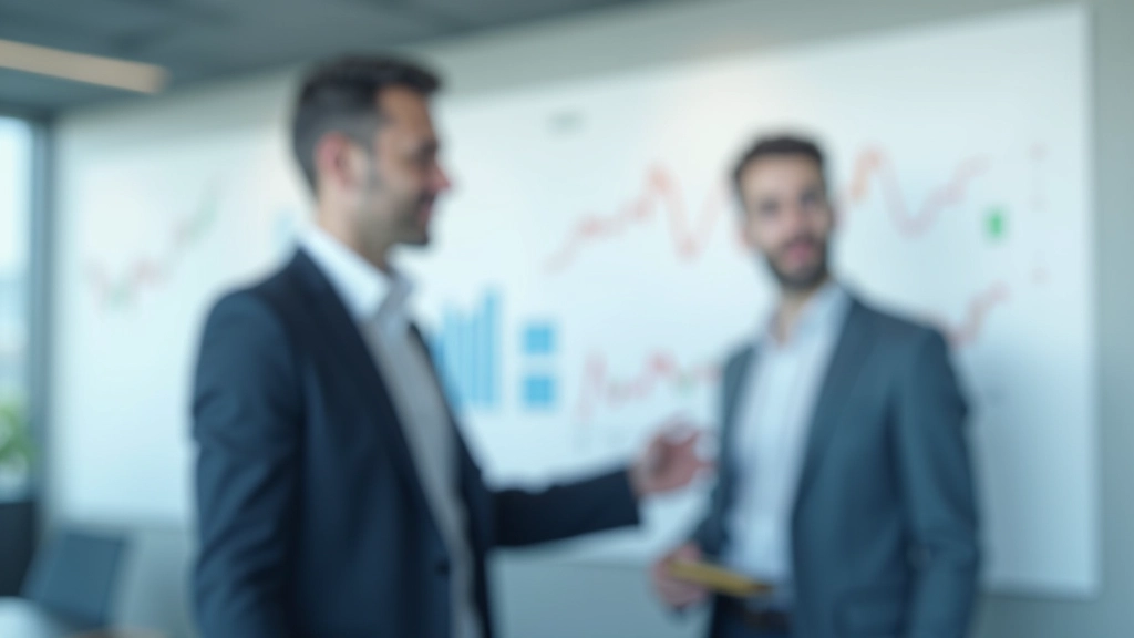 Susitikimas biure kur aptariami investiciniai sprendimai ir strategija